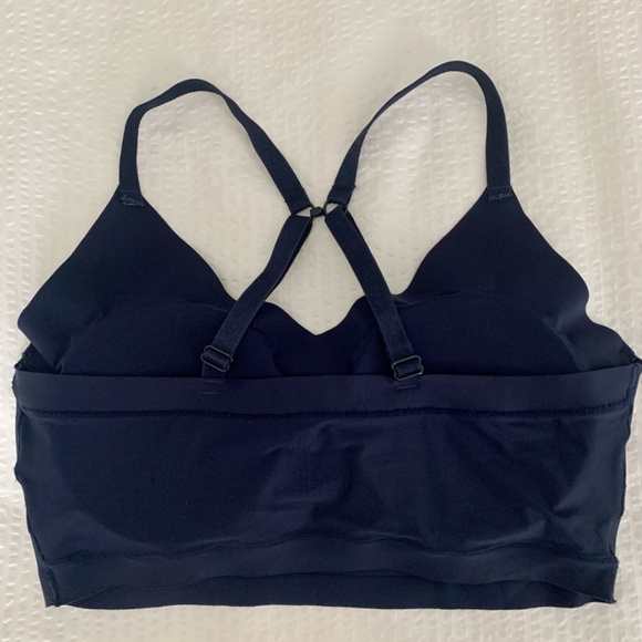 2 pack - NAUTICA Convertible Laser Cut Lounge Bras - Size L.  Blue and Blush - Picture 2 of 9